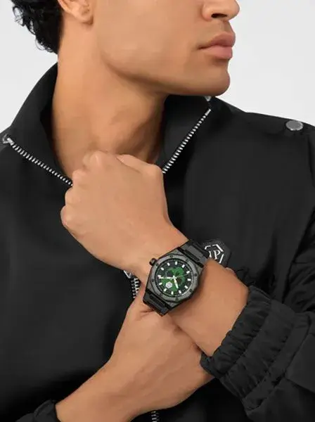 Philipp-Plein-Deluxe-siyah-iddiali-erkek-saati Philipp Plein Plein Deluxe Siyah iddialı erkek saati