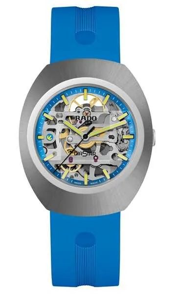 Rado-DiaStar-Skeleton-mavi-limited-edition Rado DiaStar Original Skeleton limited edition mavi iskelet erkek saati
