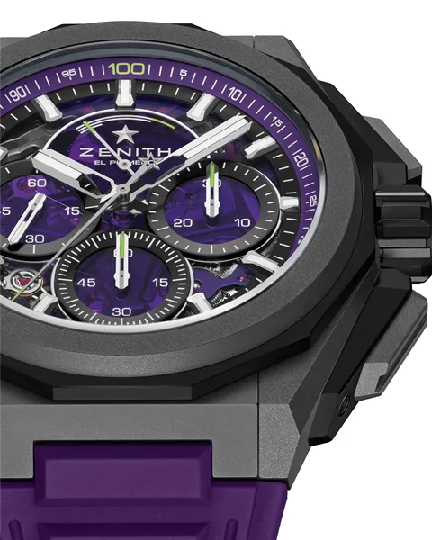 ZENITH-DEFY-Extreme-Ultraviolet-mor-kadran-1100-saniye-kronograf-erkek-saati ZENITH DEFY Extreme Ultraviolet mor kadran 1/100 saniye kronograf erkek saati