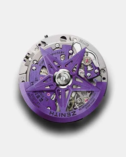 Zenith-Defy-Extreme-Ultraviolet-mor-kronograf ZENITH DEFY Extreme Ultraviolet mor kronograf erkek kol saati