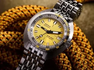 DOXA parlak turuncu kadran İsviçre erkek dalış saati Konyalı Saat güvencesi